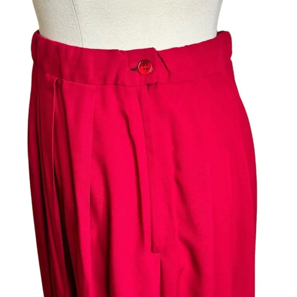 Vintage Pendleton‎ Country Sophisticates Red Midi Skirt Women's Small